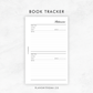 Book Tracker | Planner Inserts