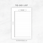 To Do Lists | Planner Inserts