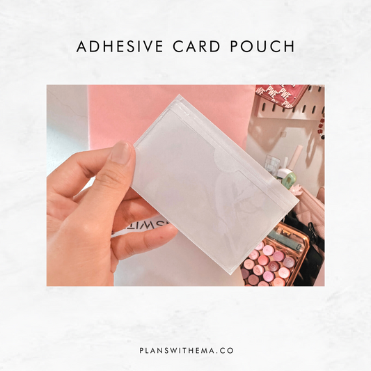 Adhesive Card Pouch | Planner Accessories