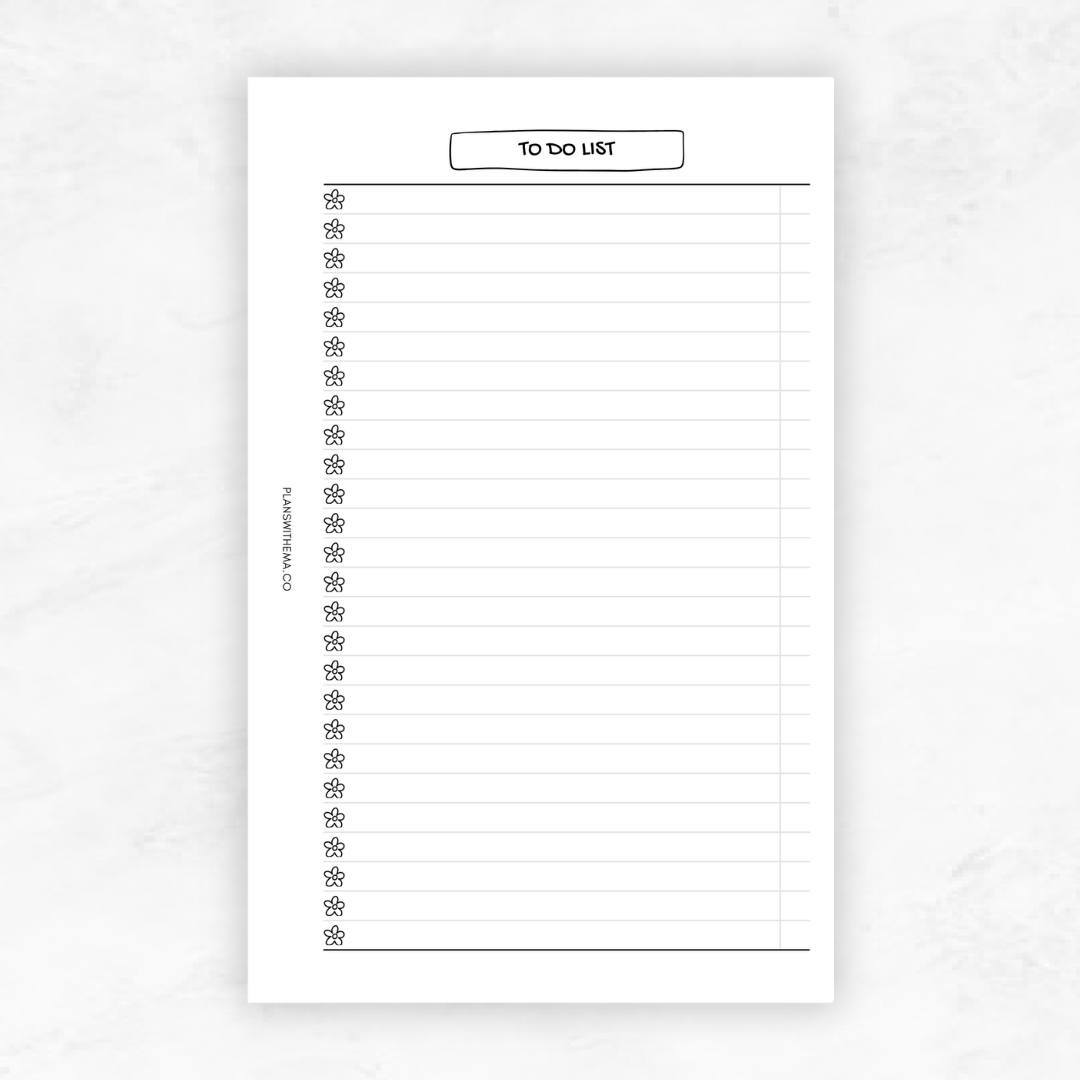 To Do Lists | Planner Inserts