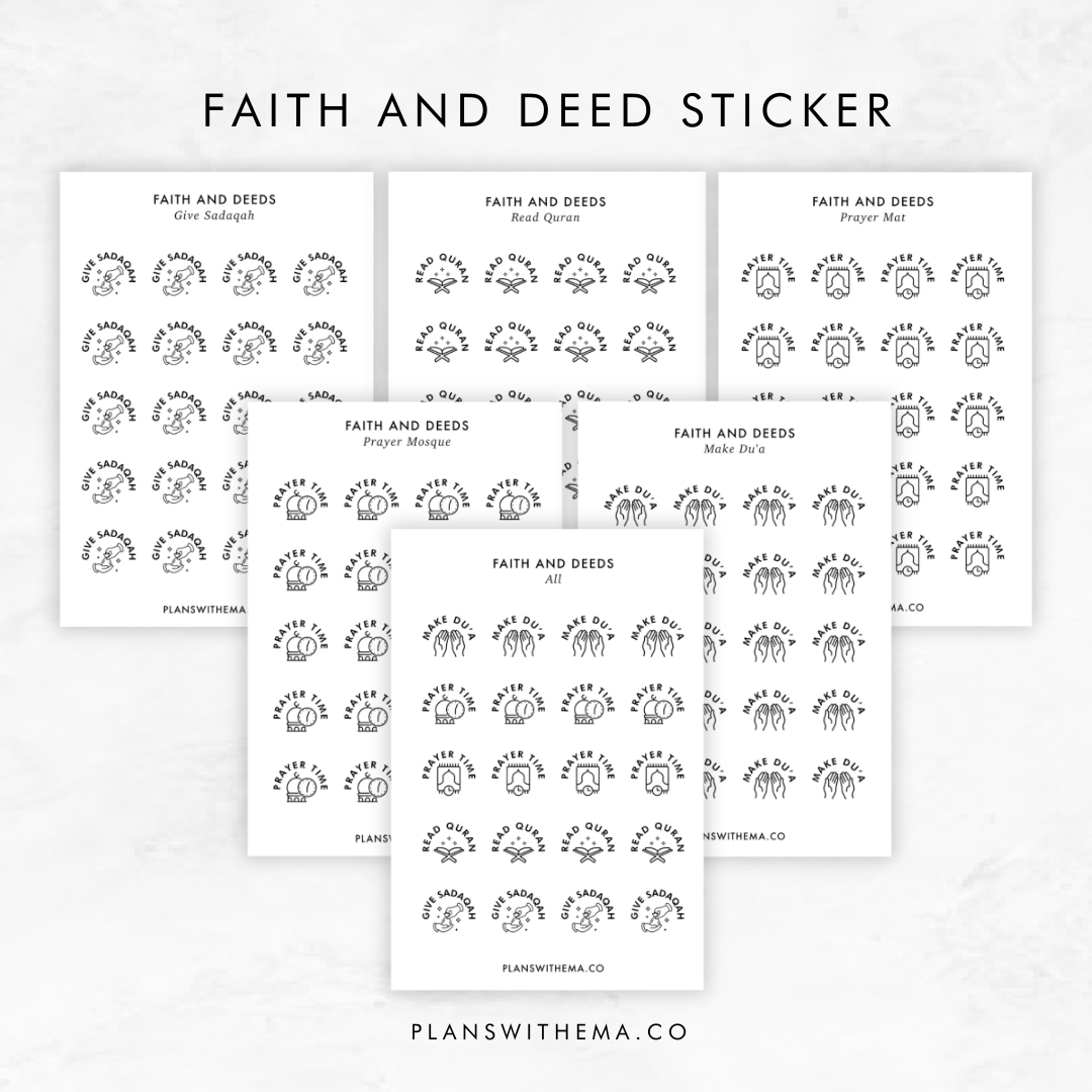 Faith and Deed | Planner Stickers