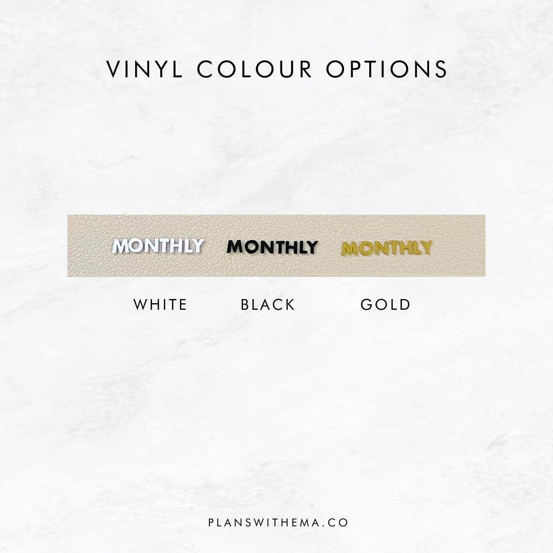 Three Slim Bottom Tabs | Planner Divider