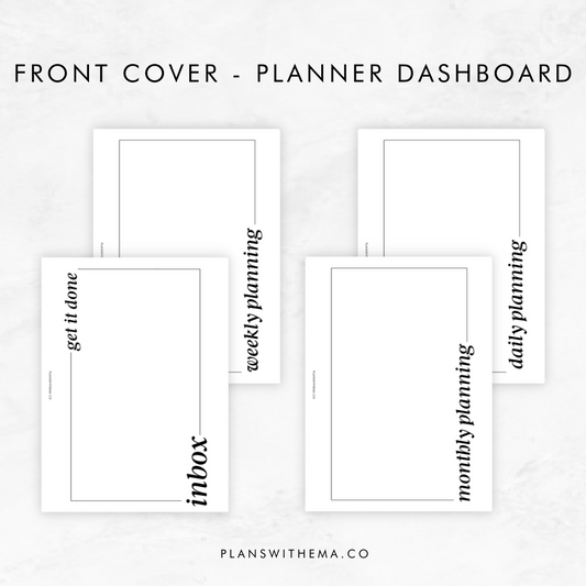 Front Cover | Planner Dashboard