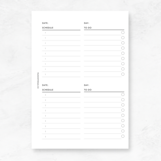 Daily Planner Inserts | D008