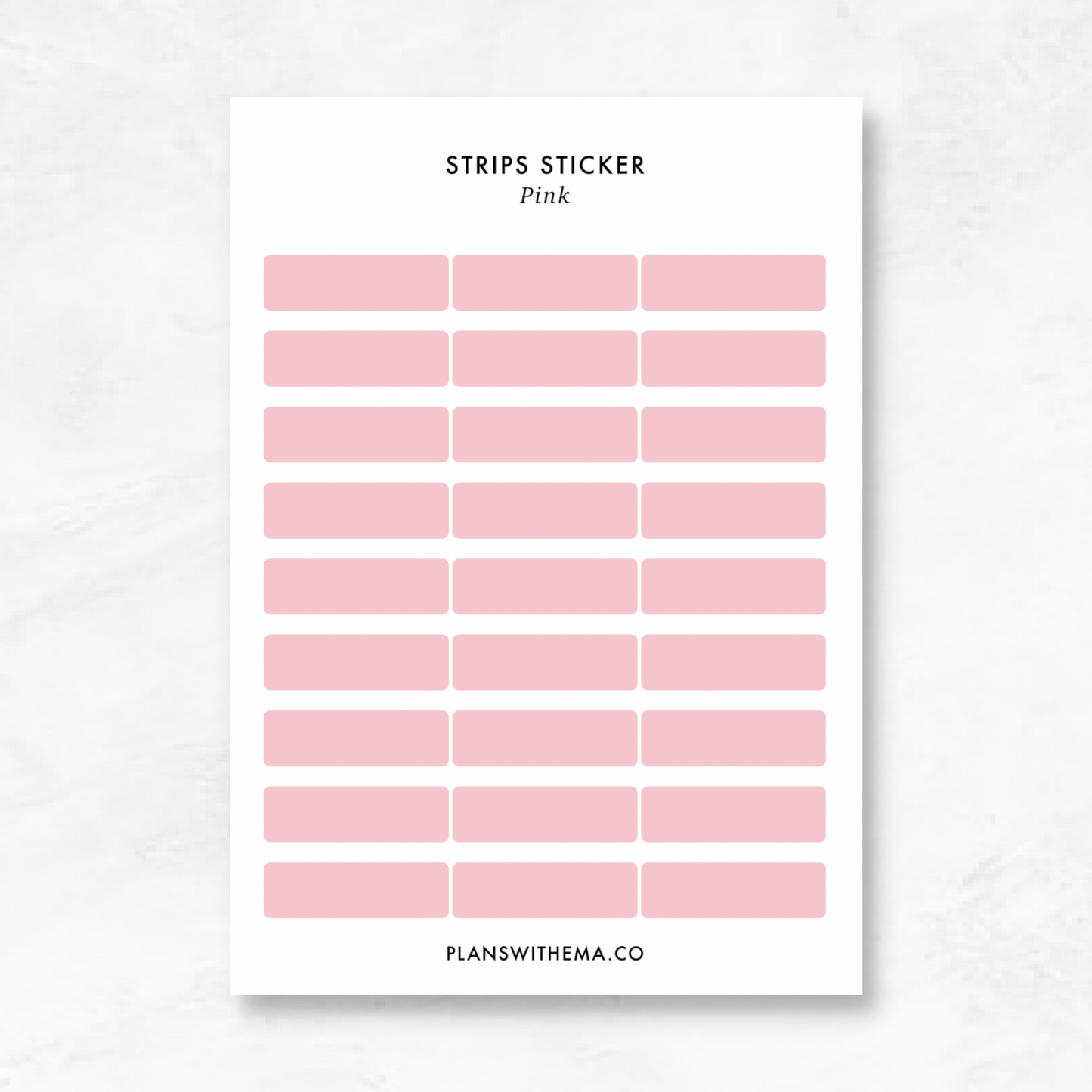 Strips | Planner Sticker