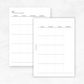 Undated Months on 2 Pages (MO2P) | Planner Inserts
