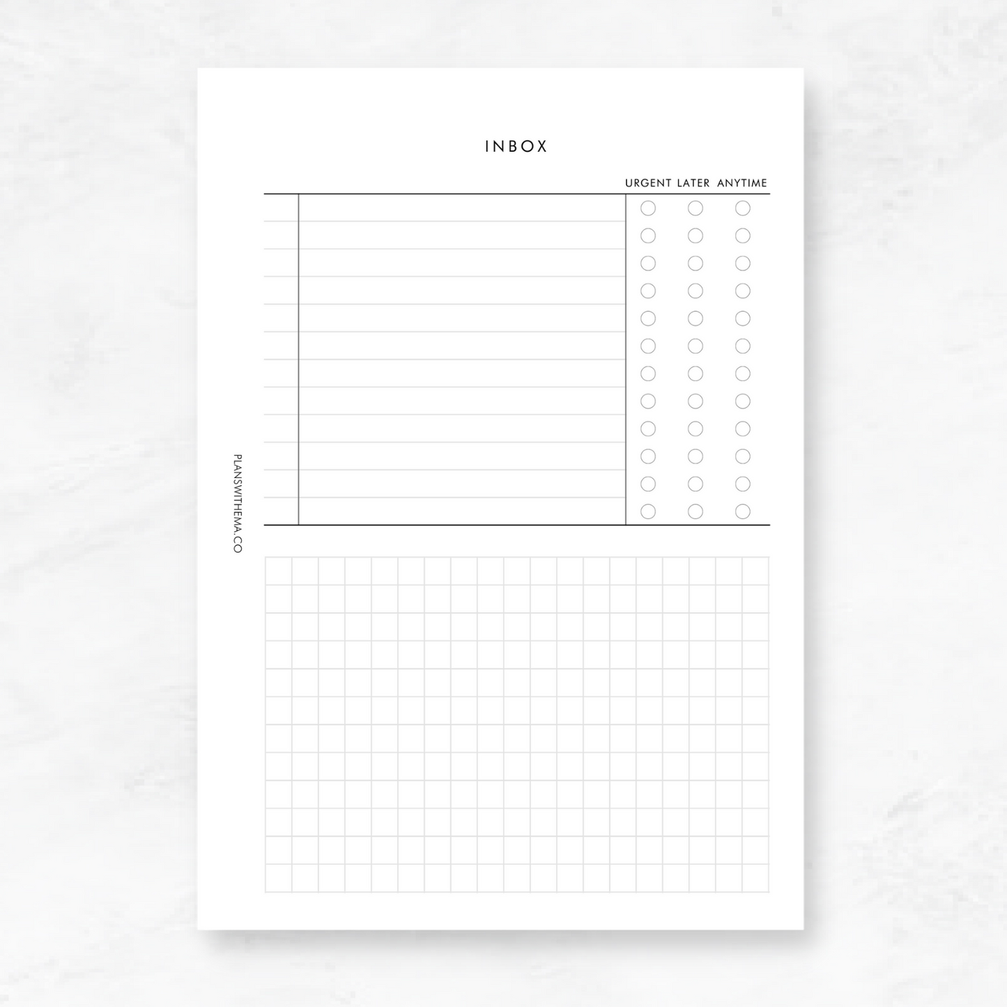 Inbox | Planner Inserts
