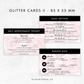 Glitter Goal Setting, Self Improvement Prompt, Budget Rule | Planner Cards