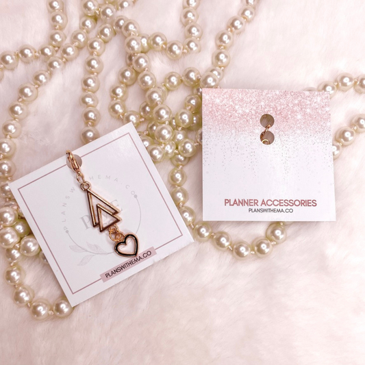 Triangle Heart | Planner Charms