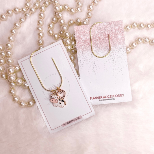 Moo Paper Clips | Planner Charm