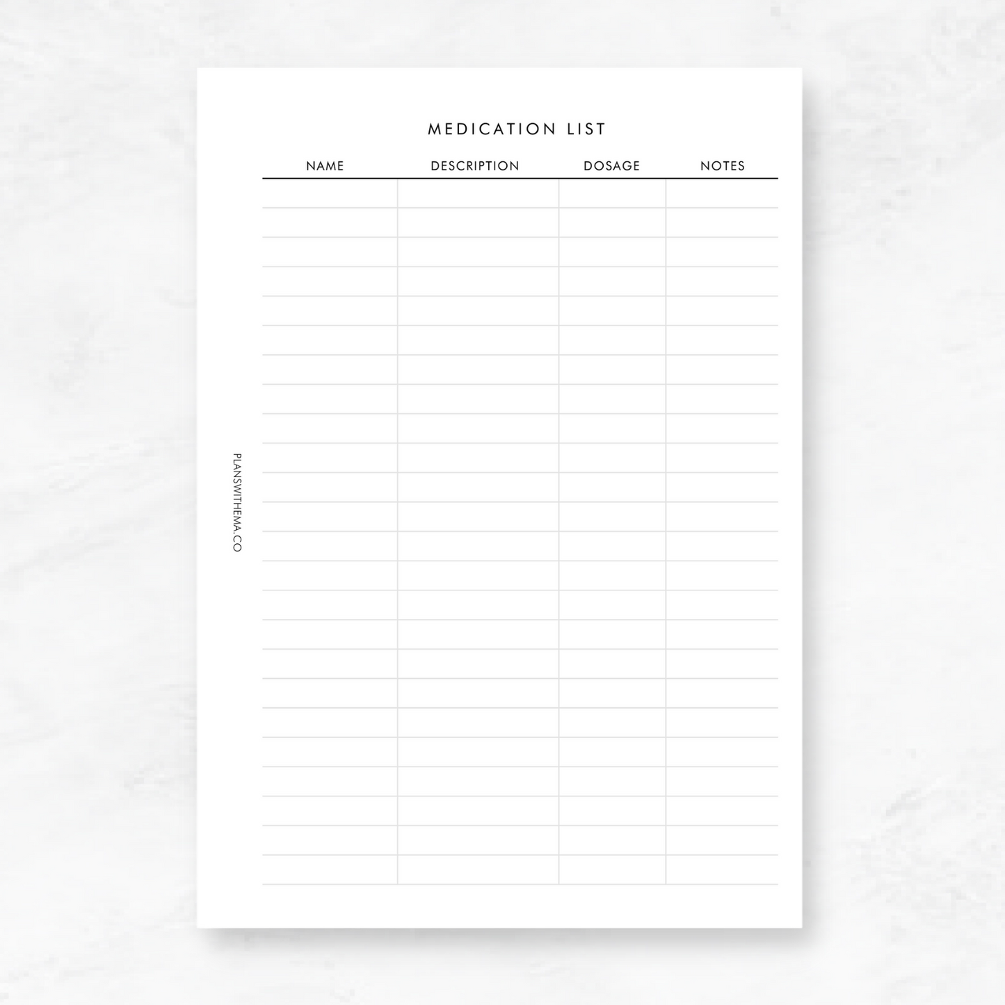 Health Bundle | Planner Inserts