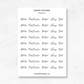 Script | Planner Sticker