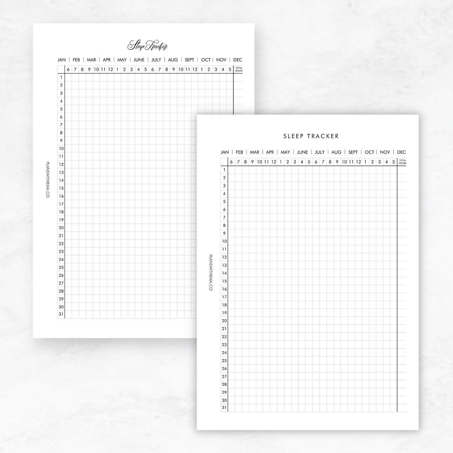 Sleep Tracker | Planner Inserts