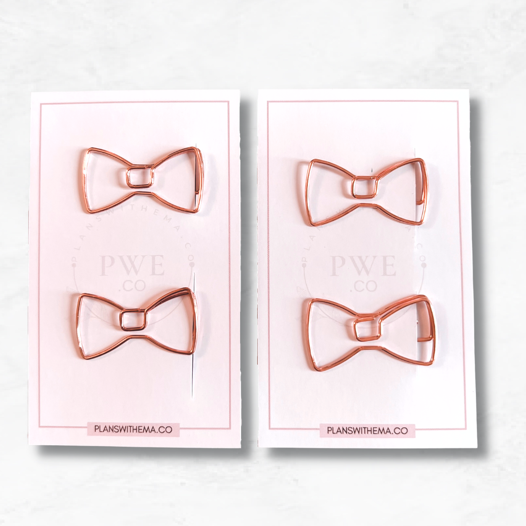 Rosegold Bow | Paper Clips