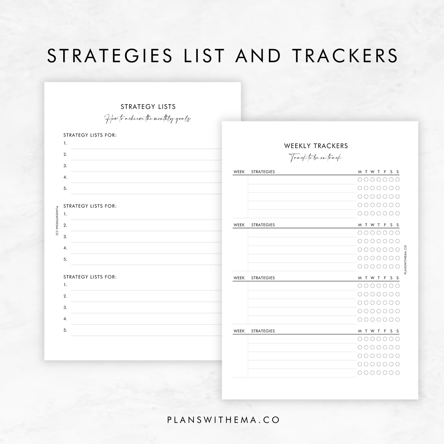 Goal Planning | Planner Inserts