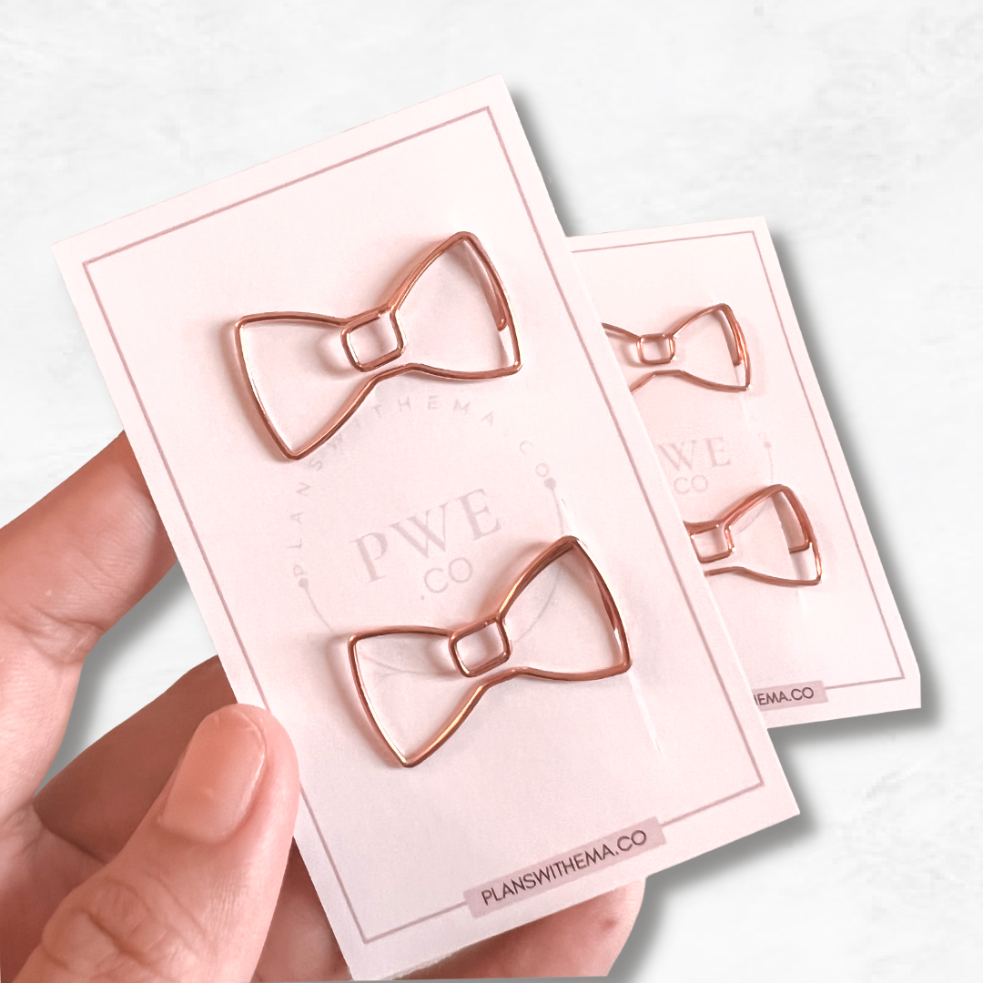 Rosegold Bow | Paper Clips