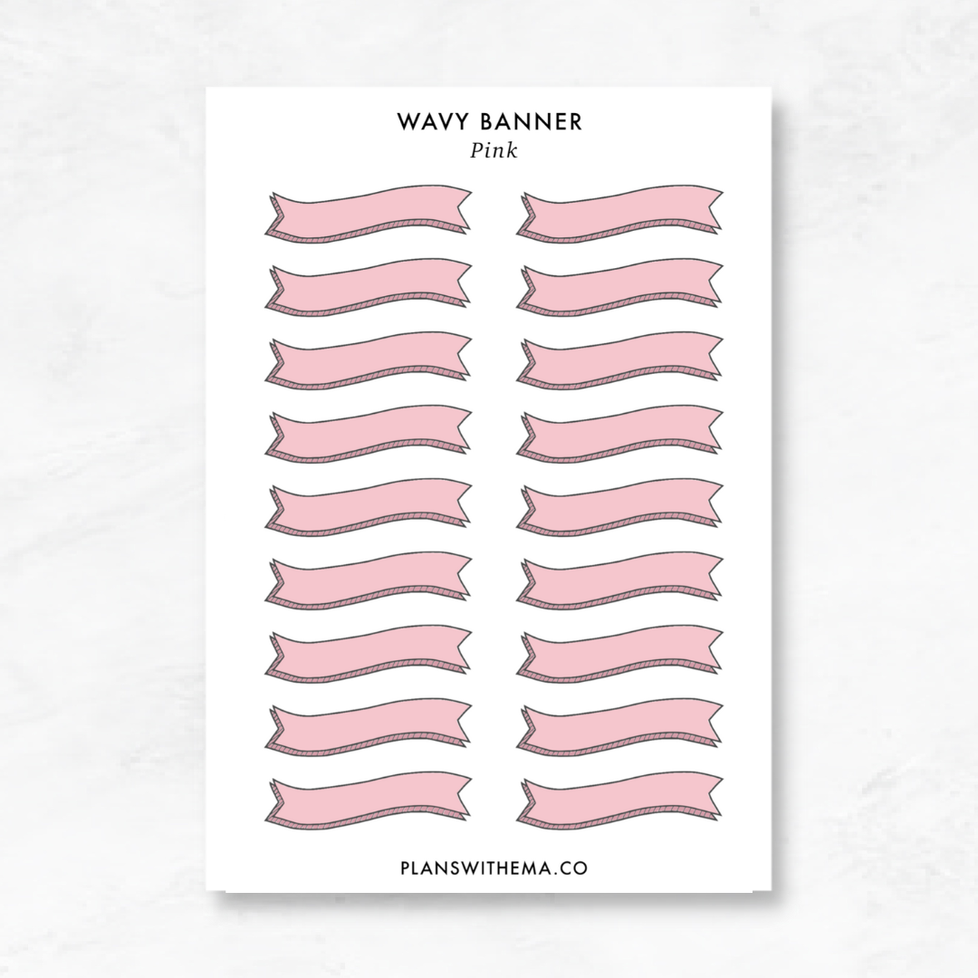 Banner | Planner Stickers