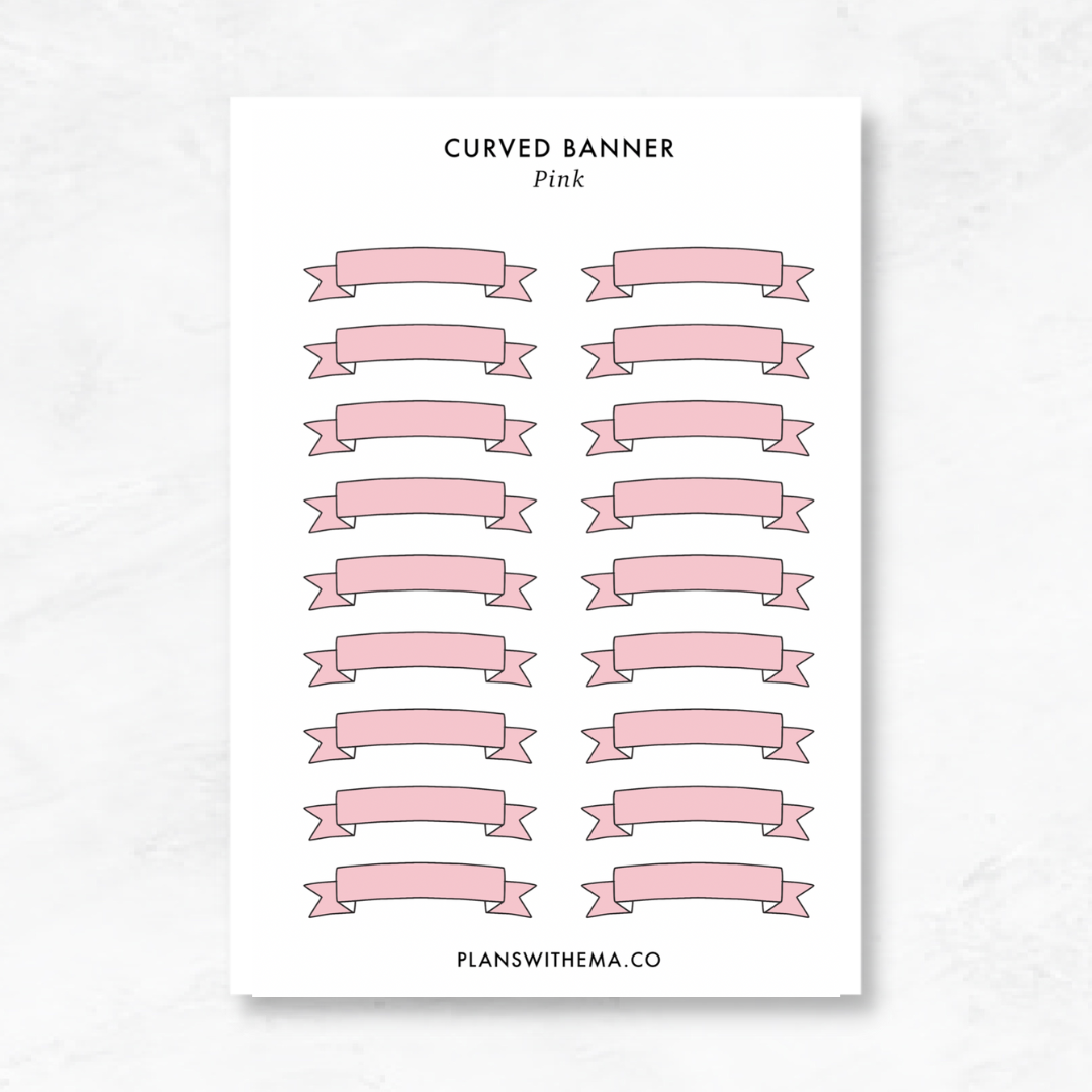 Banner | Planner Stickers