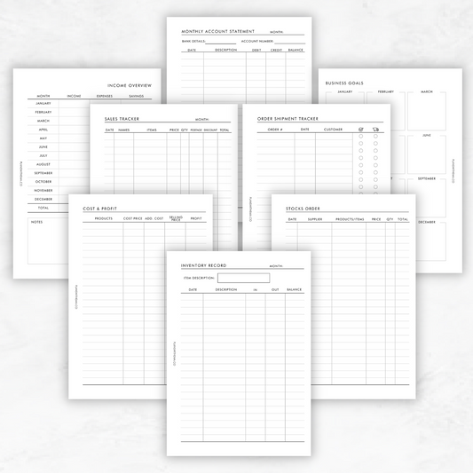 Business | Planner Inserts