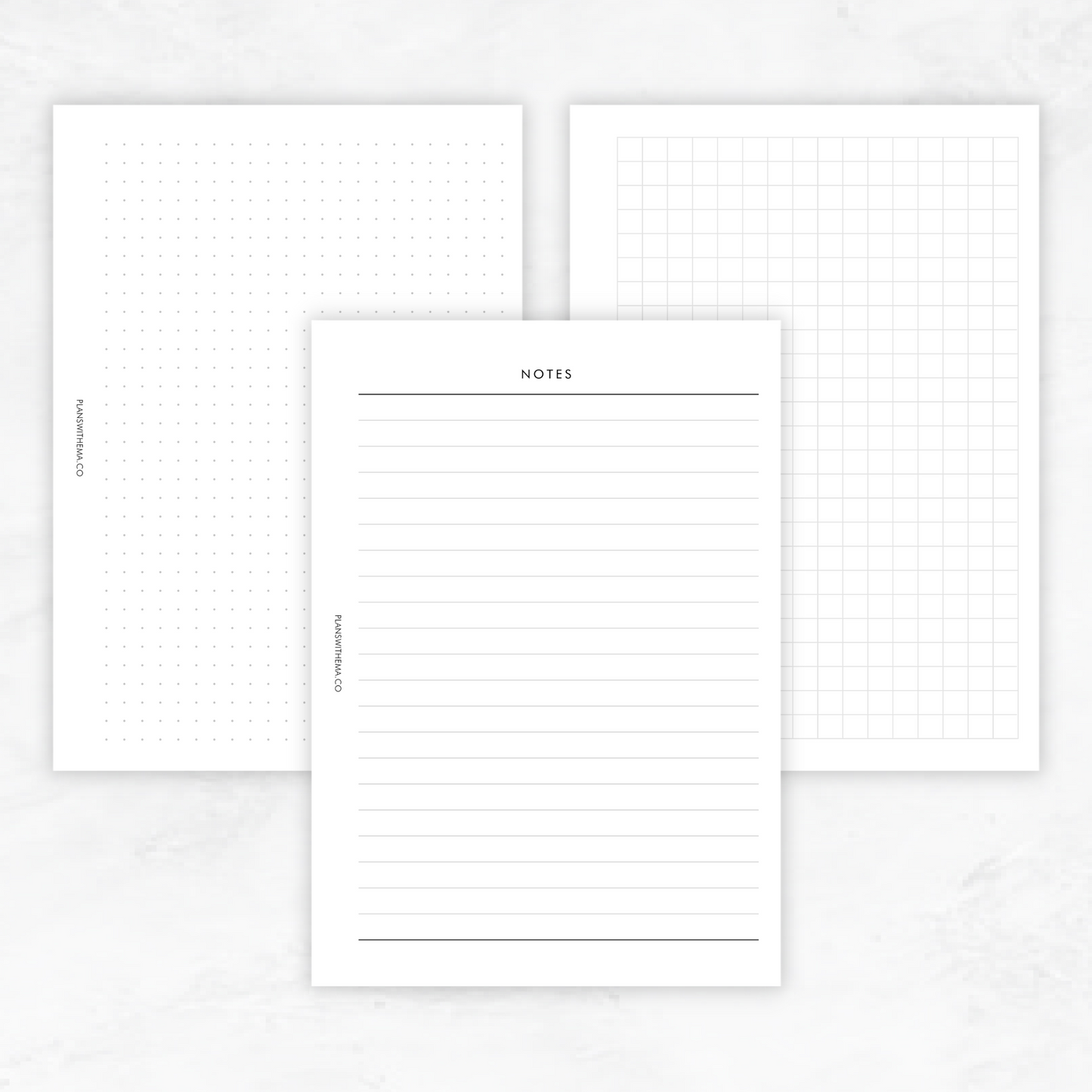Notes | Planner Inserts