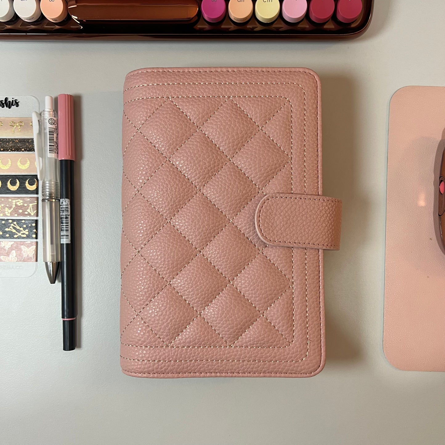 Blush Quilted Planner | Personal Size